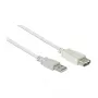 Good Connections Verlängerungskabel USB 2.0 Stecker A auf Buchse A - Grau - 1m