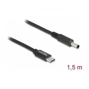 DeLOCK Laptop-Ladekabel USB Typ-C Stecker auf Dell 4.5 x 3.0 mm Stecker 1,5 m 20 V
