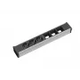 Power Extension Bachmann 912.006 3 AC Outlets Schwarz Silver