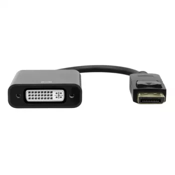 DisplayPort-auf-DVI-Adapter Garbot 20 cm M/W Schwarz, 20 cm Kabel, männlicher DisplayPort auf weiblichen DVI