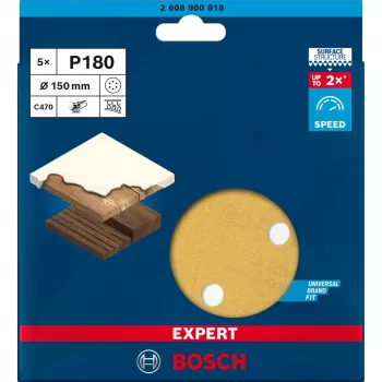 Bosch 2 608 900 818 Schleifblatt für Rotationswerkzeuge Holz