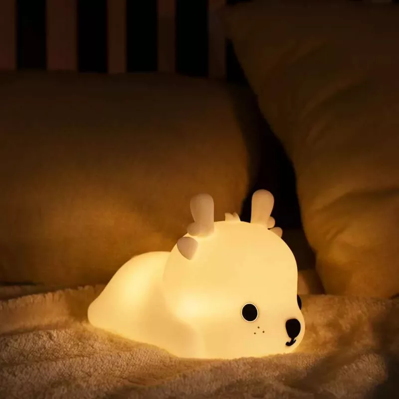 Nachtlicht Tellur TLL441161 Baby Deer LED, sanftes Leuchten, kompakte Nachttischlampe