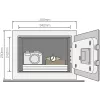Einfacher Tresor YEC für Zuhause mit Alarm