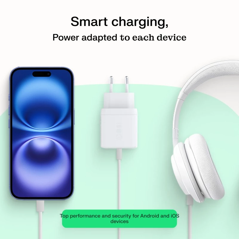 Netzteil Grün Cell PowerSource Solo30 30W Weiß — USB-C-Ladegerät, 30 W Ausgangsleistung