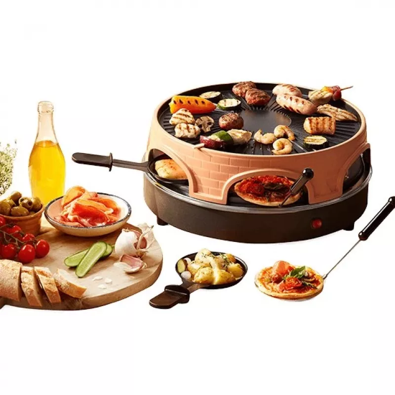 Emerio PO-113255.4 Raclettegrill 1500 W Schwarz, Braun