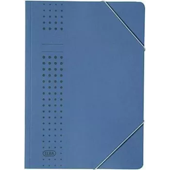 ELBA Gummizugmappe chic 400010108 DIN A4 150 Bl. Karton dunkelblau (400010108)