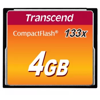 Flash-Speicher Transcend 4GB CompactFlash 133x TS4GCF133