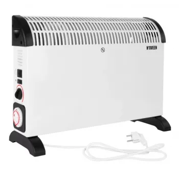Konvektor-Elektroheizung NOVEEN CH-6000 TIMER TURBO FAN 2000W 3 Leistungsstufen Wand-/Bodenmontage weiß