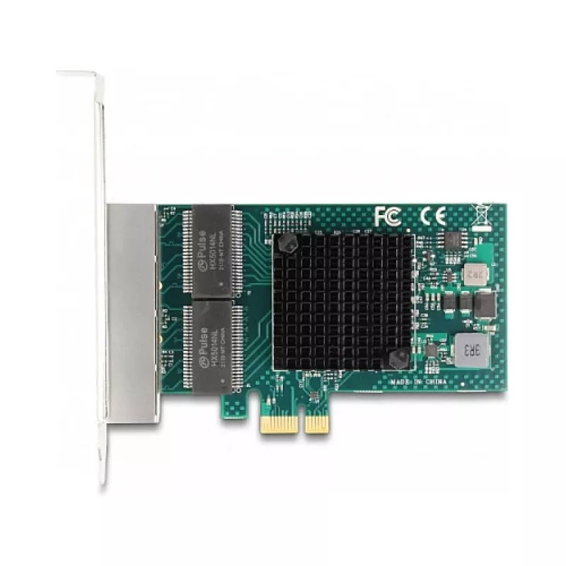 DeLOCK PCI Express x1 Karte auf 4 x RJ45 Gigabit LAN BCM