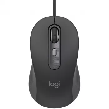 Logitech Signature Wired M520 for Business Optical Wired Maus USB-C Plug-and-Play Windows/Mac/Chrome/PC/laptops - Graphite