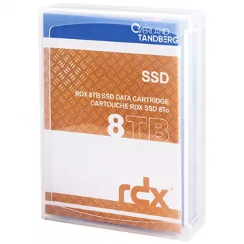 RDX-Kartusche Overland-Tandberg 8 TB SSD, RDX-Medium, 87×119×23 mm, schwarz