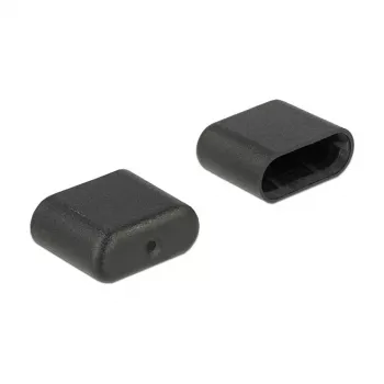 Buchsen-Schutzkappe DeLOCK 64008 USB Type-C Schwarz