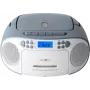 Radiowecker Reflexion RCR2260 Weiß/Blau — tragbarer CD-Player mit UKW-Radio