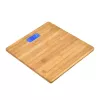 Elektronische Personenwaage Jata HBAS1489 — 180 kg Kapazität, 100 g Genauigkeit, 10,2 cm LCD, Bambusplattform