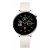 Smartwatch ONEPLUS OnePlus Watch 3 43mm, 1,32 Zoll AMOLED 466×466, Titan/Silber, Weißes Kautschukarmband, GPS, Wi‑Fi