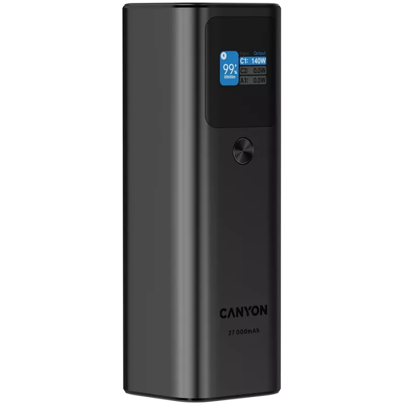 Canyon PB-2010 - Powerbank - Li-Pol - 27.000 mAh - Digital Display - 2xUSB-C + 1xUSB-A - Power