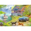 Puzzle Ravensburger Feel Well & Puzzle – Sommerhaus am See, 200 Teile