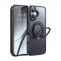 Schutzhülle Mcdodo PC-4930 MagSafe für iPhone 16 mit integriertem Ständer, schwarz