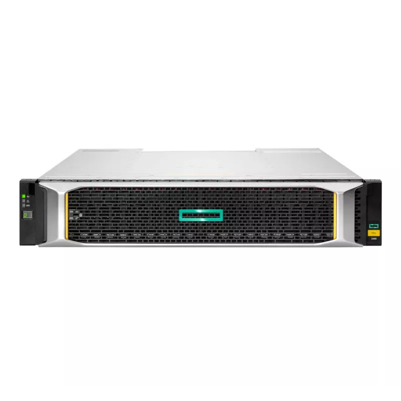 HPE MSA 2060 Disk-Array 0 TB Rack 2U Silber Schwarz HDD SSD