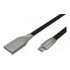 NATEC Kabel USB-C/A 2.0 1m prati 1m schwarz Metall