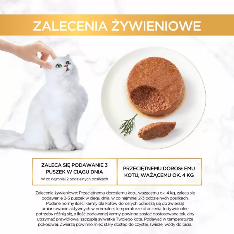 Nassfutter für Katzen Purina GOURMET Gold Adult Thunfisch 85 g Dose, Protein 10,5 %, Fett 7 %, Feuchtigkeit 77,5 %