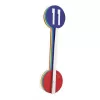NeXtime Uhr 2995di Colour Guide, Ø 60 cm, Wand, Mehrfarbig