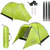 Zelt PROMIS NT80 — 3-Personen-Campingzelt mit Vorzelt und Moskitonetz, Grundfläche 2x2 m
