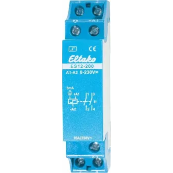 Eltako Impulsschalter ES12-200, 2 Schließer 16 A ES12-200 8 - 230 V/UC or 230 V 2 Schließer 16 A 250 V/AC (Glühlampe (21200002)