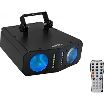 Beleuchtungskörper EUROLITE DMF-4 Hybrid 4-in-1 LED-Blumeneffekt, Multimode-Bühnen- und Eventlicht