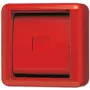 JUNG Abdeckplatte m. Glasscheibe 860WGLRT WG800 IP44 Rot einsch.roter Wippe 860WGLRT (860WGLRT)