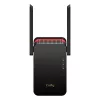 Wi‑Fi Signalverstärker Cudy RE3000 2400–5000 MHz, 802.11ax/ac/n/g/b/a, Ethernet 100 Mbps, externe Antenne, schwarz/rot