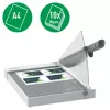 Leitz Precision Home Office Papierschneider A4, 10 Blatt, manuelle Klemmung, Edelstahl, A4, 80 g/m², Anthrazit