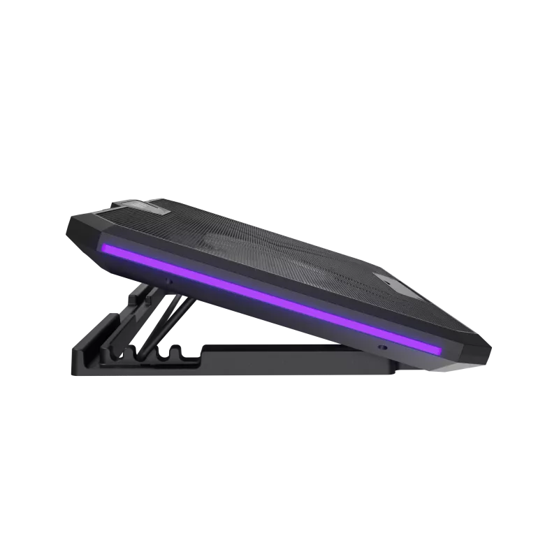 FURY GUNBAI G3 Laptop-Kühler 14.1–17.3 Zoll mit 2 Lüftern, RGB-Beleuchtung, 2× USB