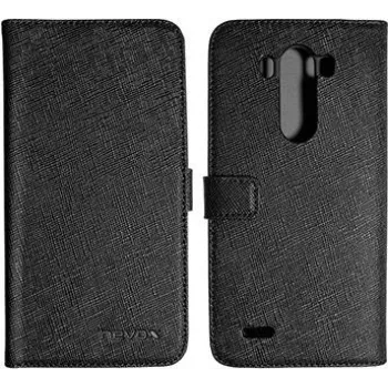 Nevox ORDO - Klapphülle für Mobiltelefon - PU-Kunstleder - Grau, Schwarz - für LG G3