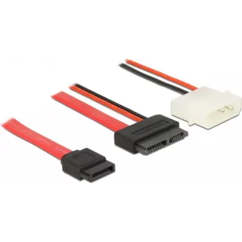 SATA-Kabel DeLOCK 84790 0,5m SATA 13-polig SATA 7-polig + Molex