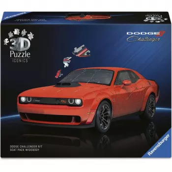 3D Puzzle Ravensburger Dodge Challenger R/T Scat Pack Widebody – Iconics Serie, Modellnachbau