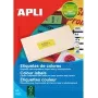 Etikettenbögen agipa Adress-Etiketten 70 x 35 mm neonorange für Tintenstrahl-/Laserdrucker und Kopierer, permanent, 1 Blatt (100765)