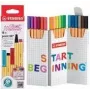 STABILO Fineliner point 88 18 Farben Feine Spitze Mehrfarbig