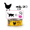Nassfutter für Katzen 3coty Chicken Cheers 75 g — Alleinfuttermittel für ausgewachsene Katzen, Einzelportion, 12 % Protein, 7,5 % Fett, 80 % Feuchtigkeit