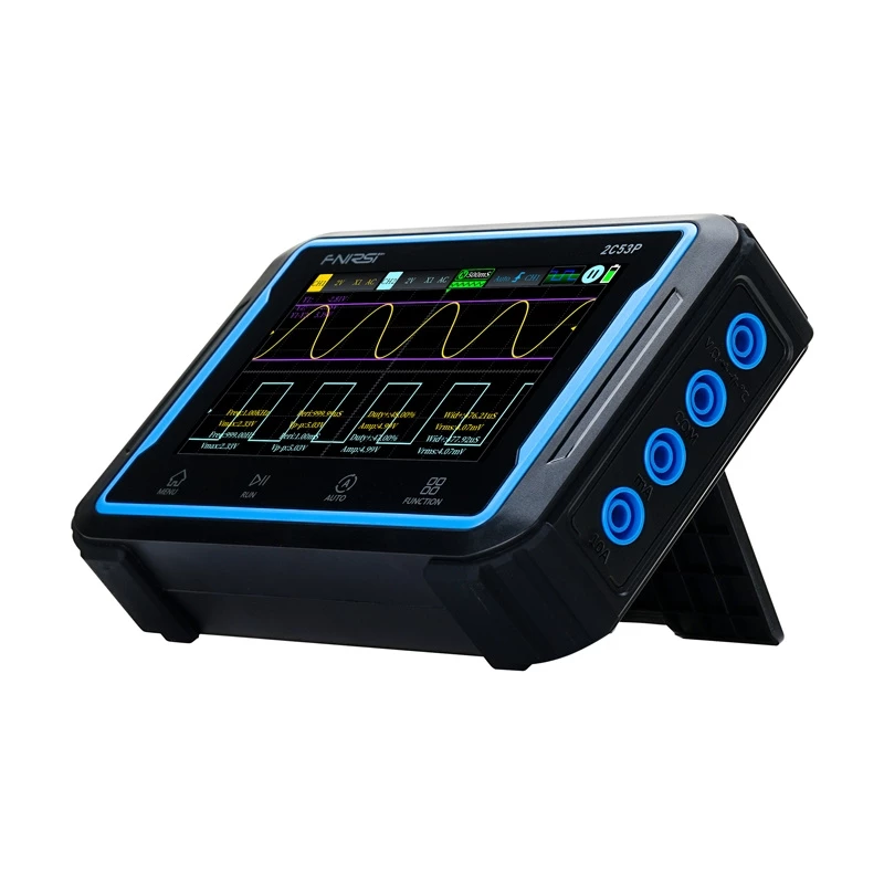 Tragbares 3-in-1 FNIRSI 2C53P 4.3-Zoll-Touchscreen-Oszilloskop