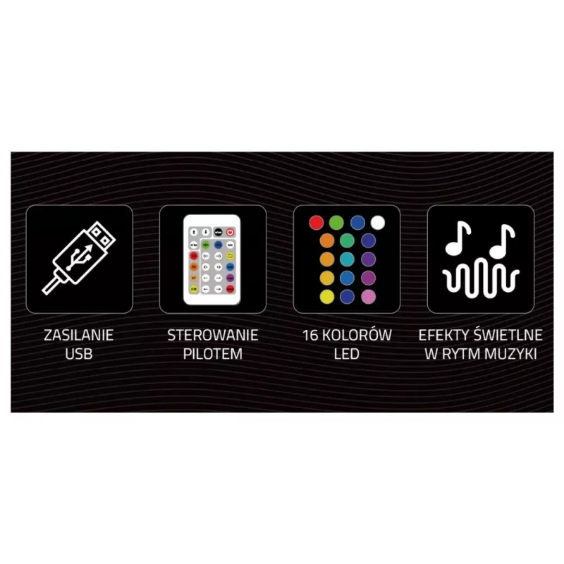 Dekorative Neonleuchte MANTA SNL58RGB — RGB-Farbwechsel-LED-Streifen, Modell SNL58RGB