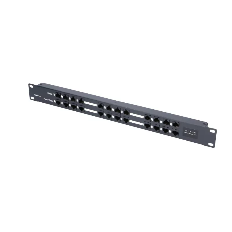 Extralink PoE-Injektor 12 Port 12x 100Mb/s RJ45, Rackmount