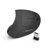 Kabellose Maus ESPERANZA EM133 — ergonomisch für Rechtshänder, 1600 DPI, 6 Tasten, 2,4 GHz USB Nano-Empfänger, 10 m Reichweite, schwarz