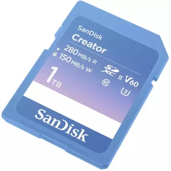 SanDisk Creator SD UHS-II Speicherkarte, 1 TB, Blau, SDSDXEP-1T00-GNCIS