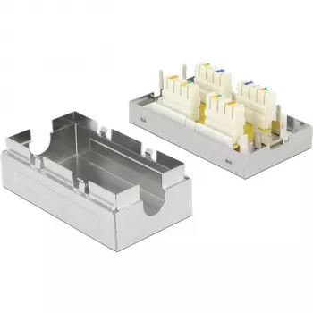 Netzwerk-Anschlussdose DeLOCK 86419 Cat6 Metallisch