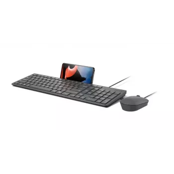 Kabelgebundenes Tastatur-Maus-Set Lenovo 310 (US-Englisch) — Full-Size-Tastatur, 1,8 m Kabel, 2000 DPI optische beidhändige Maus