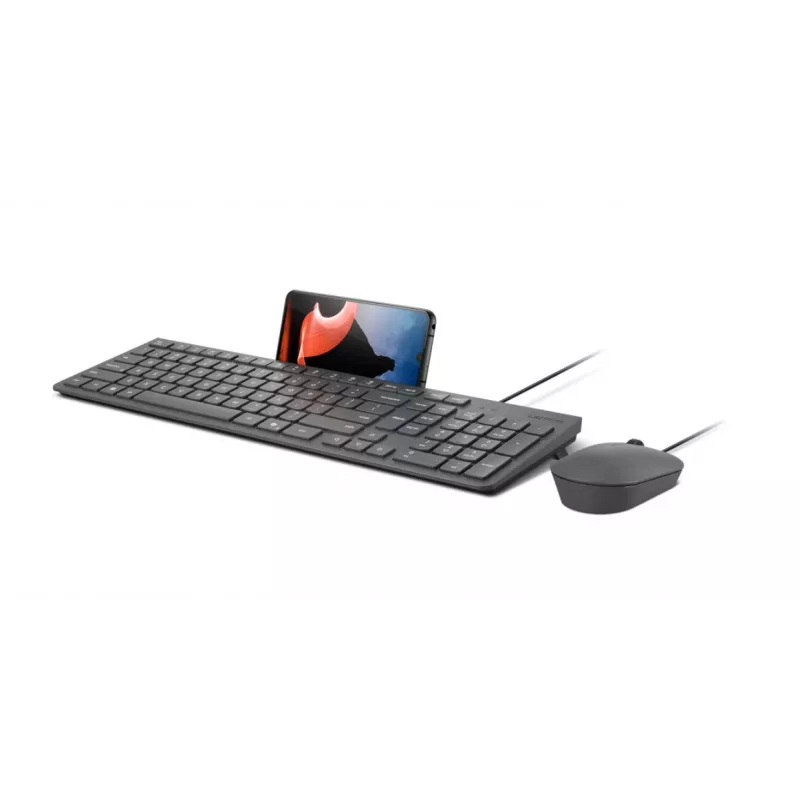 Kabelgebundenes Tastatur-Maus-Set Lenovo 310 (US-Englisch) — Full-Size-Tastatur, 1,8 m Kabel, 2000 DPI optische beidhändige Maus