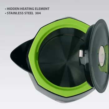 Elektrischer Wasserkocher Maestro MR-058-Schwarz — 1,8 L Fassungsvermögen, 2000 W Leistung