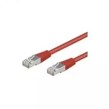 Wentronic Goobay CAT 5e Patchkabel, SF/UTP, Rot, 0,5 m - CCA Kupfer-Mix (68031)