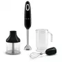 Stabmixer Smeg HBF03BLEU — 700 W Handmixer, 1,4 L Becher, Edelstahlklinge, schwarz